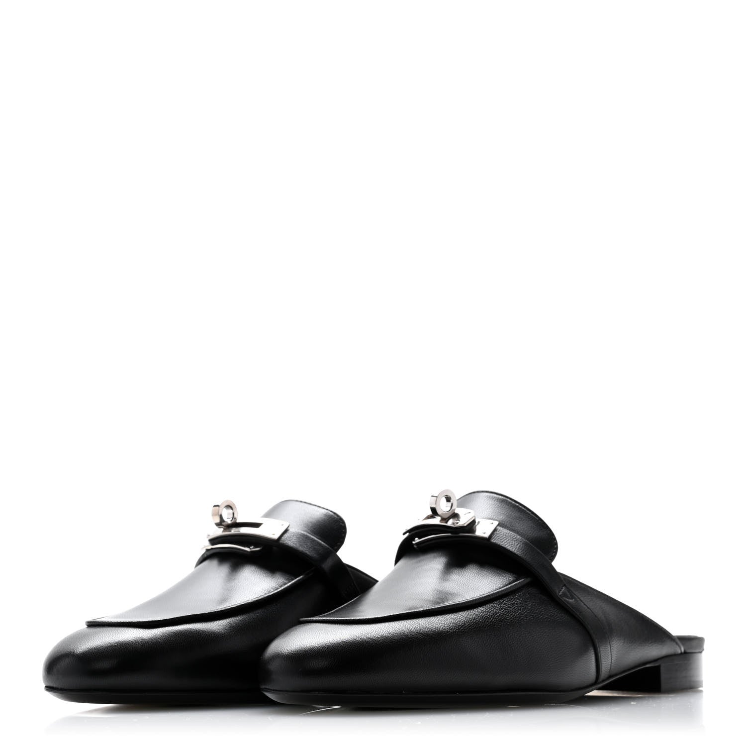 Hermes Calfskin Oz Mules 39 Black 3 of 9