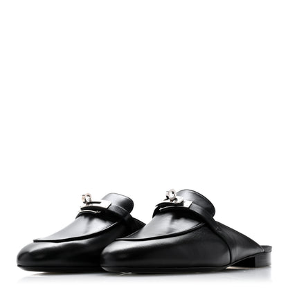 Hermes Calfskin Oz Mules 39 Black 3 of 9