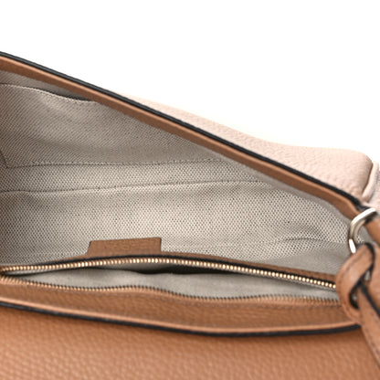 Gucci Pebbled Calfskin Medium Soho Flap Crossbody Camelia 5 of 9