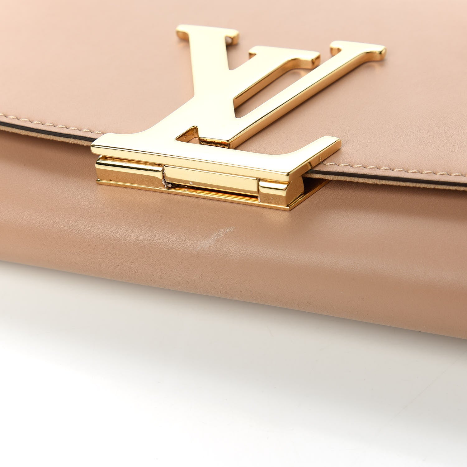 Louis Vuitton Calfskin Chain Louise GM Nude 11 of 11