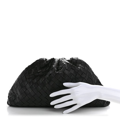 Bottega Veneta Nappa Maxi Intrecciato The Pouch Oversized Clutch Black 2 of 11