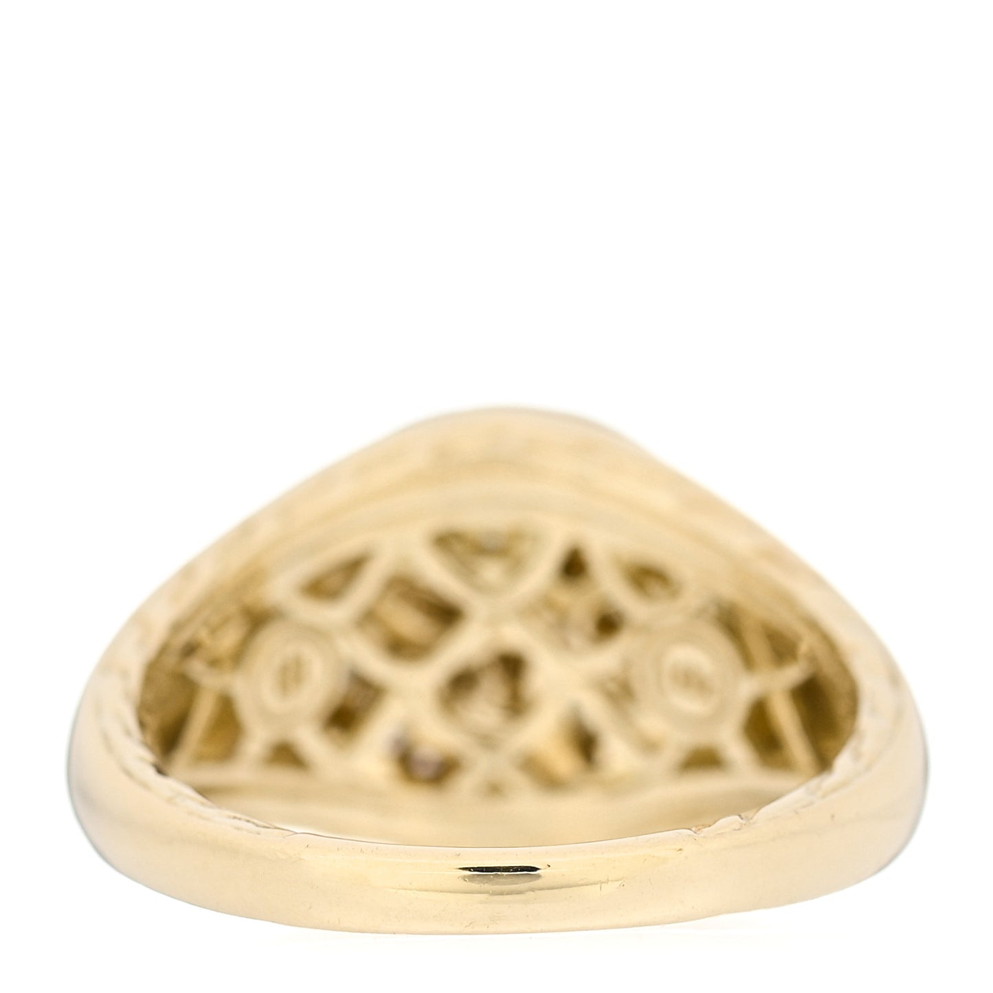 18K Yellow Gold Diamond Legends Naga Signet Ring 57 8