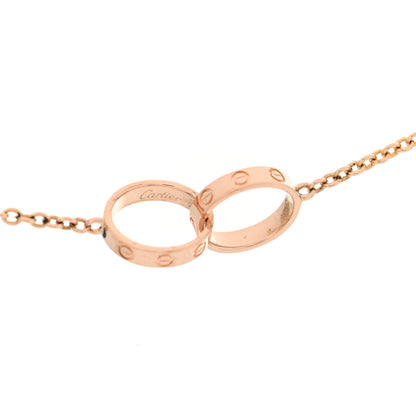 Cartier 18K Pink Gold Interlocking LOVE Necklace 4 of 5