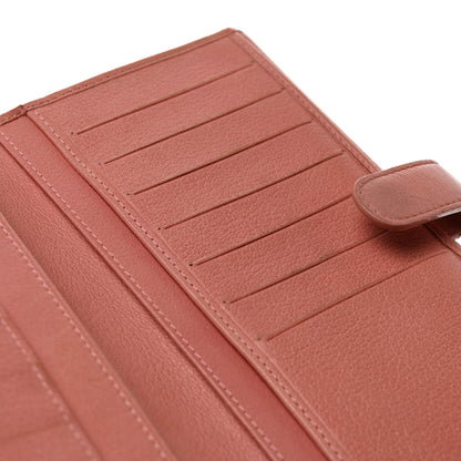 Chanel Goatskin Camellia Embossed Flap Wallet Pink 12 of 13