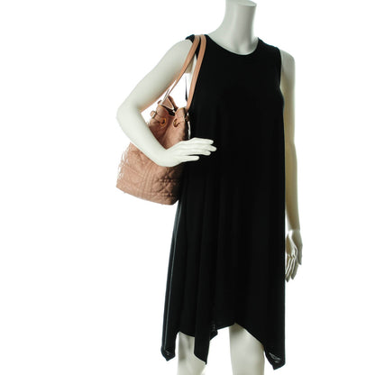 Christian Dior Coated Canvas Cannage Medium Panarea Tote Rosato 2 of 8