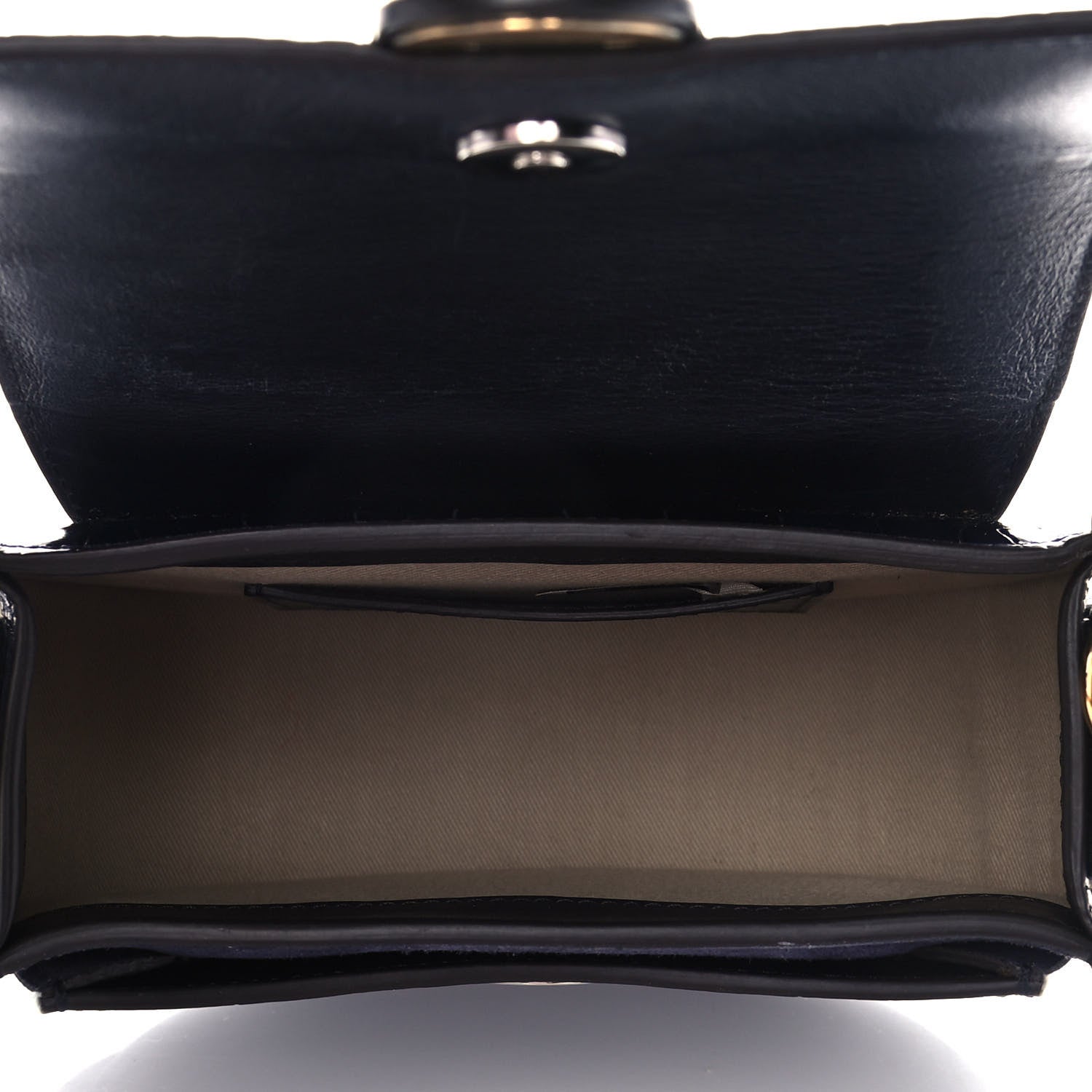 Chloe Calfskin Crocodile Embossed Small Tess Bag Full Blue 5 of 10