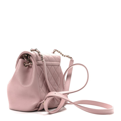 Chanel Lambskin Quilted Small Duma Drawstring Backpack Light Pink 3 of 10