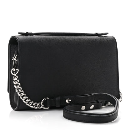 Louis Vuitton Calfskin Lockme Clutch Black 3 of 12