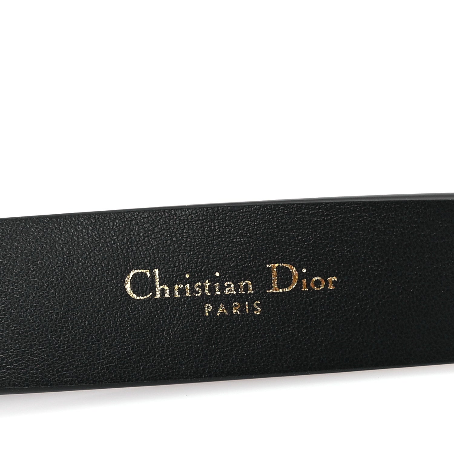 Christian Dior Calfskin 30 Montaigne Cut-Out CD Belt 95 38 Black 3 of 5