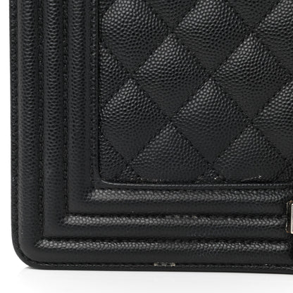 Chanel Caviar Quilted Medium Boy Flap Black 13 of 15
