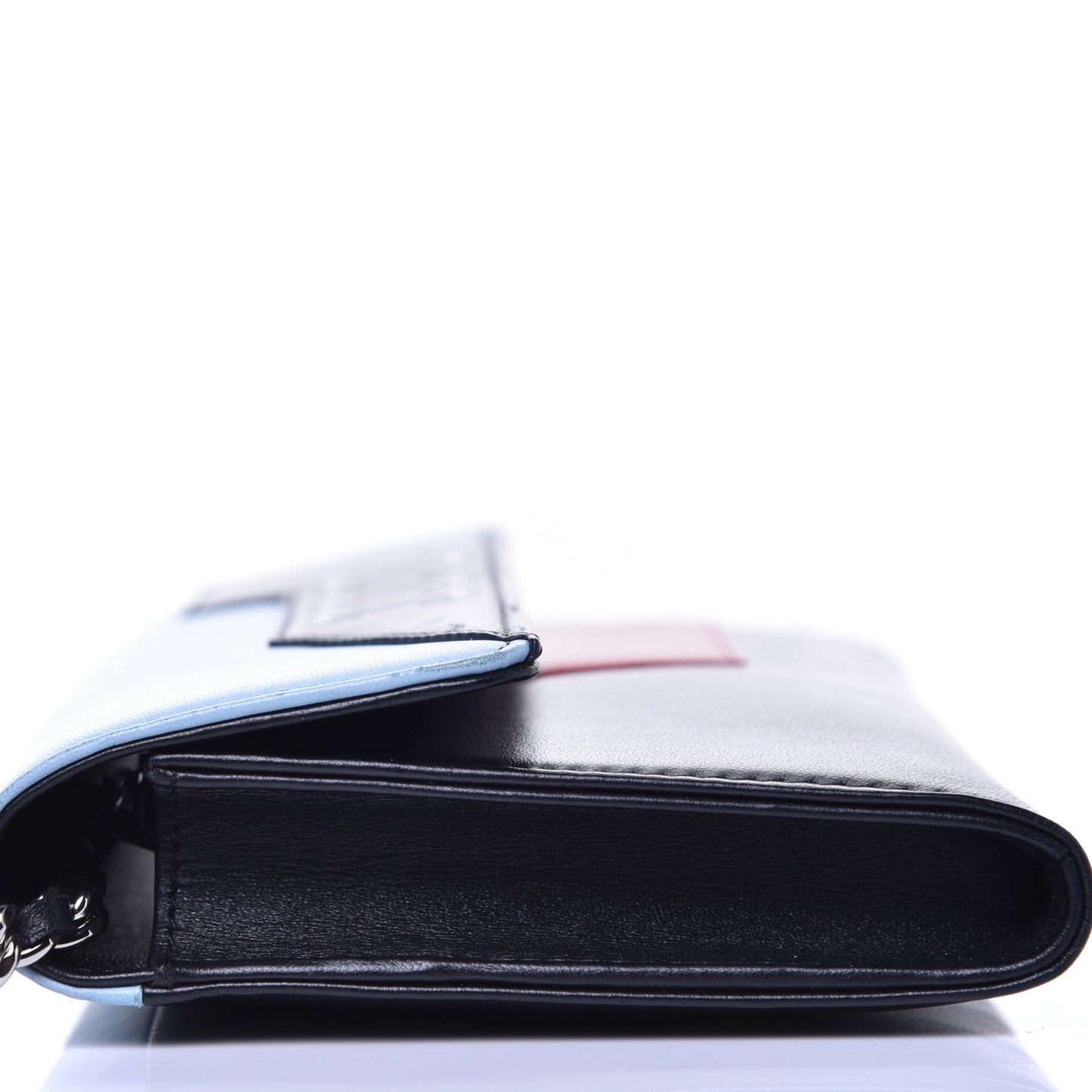 Lambskin Airlines Wallet On Chain WOC Blue Black Red