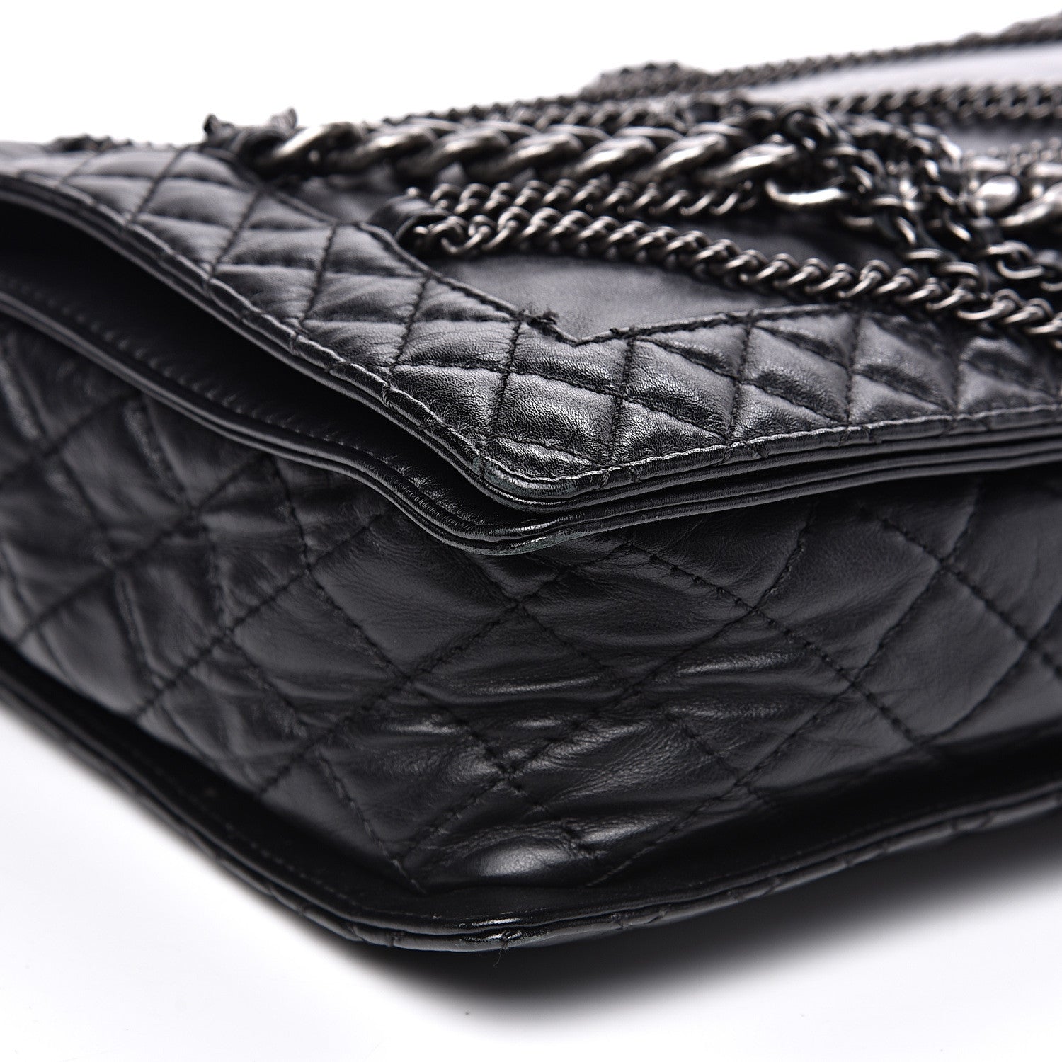 Chanel Calfskin Enchained XL Boy Flap Black 7 of 13