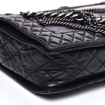Chanel Calfskin Enchained XL Boy Flap Black 7 of 13