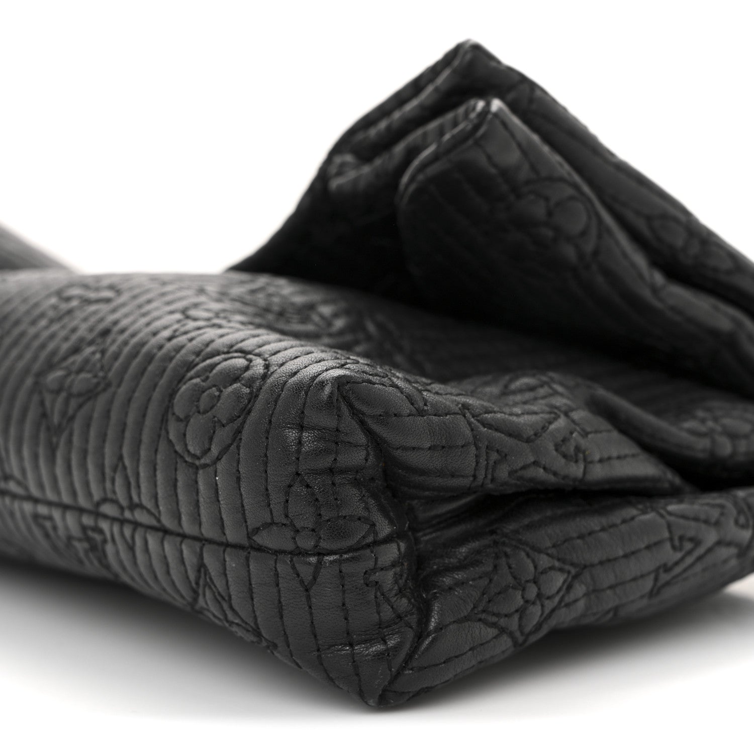 Louis Vuitton Calfskin Quilted Monogram Altair Clutch Black 10 of 10