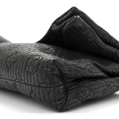 Louis Vuitton Calfskin Quilted Monogram Altair Clutch Black 10 of 10