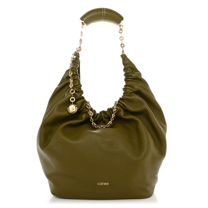 Loewe Nappa Medium Squeeze Bag Olive 1 of 9