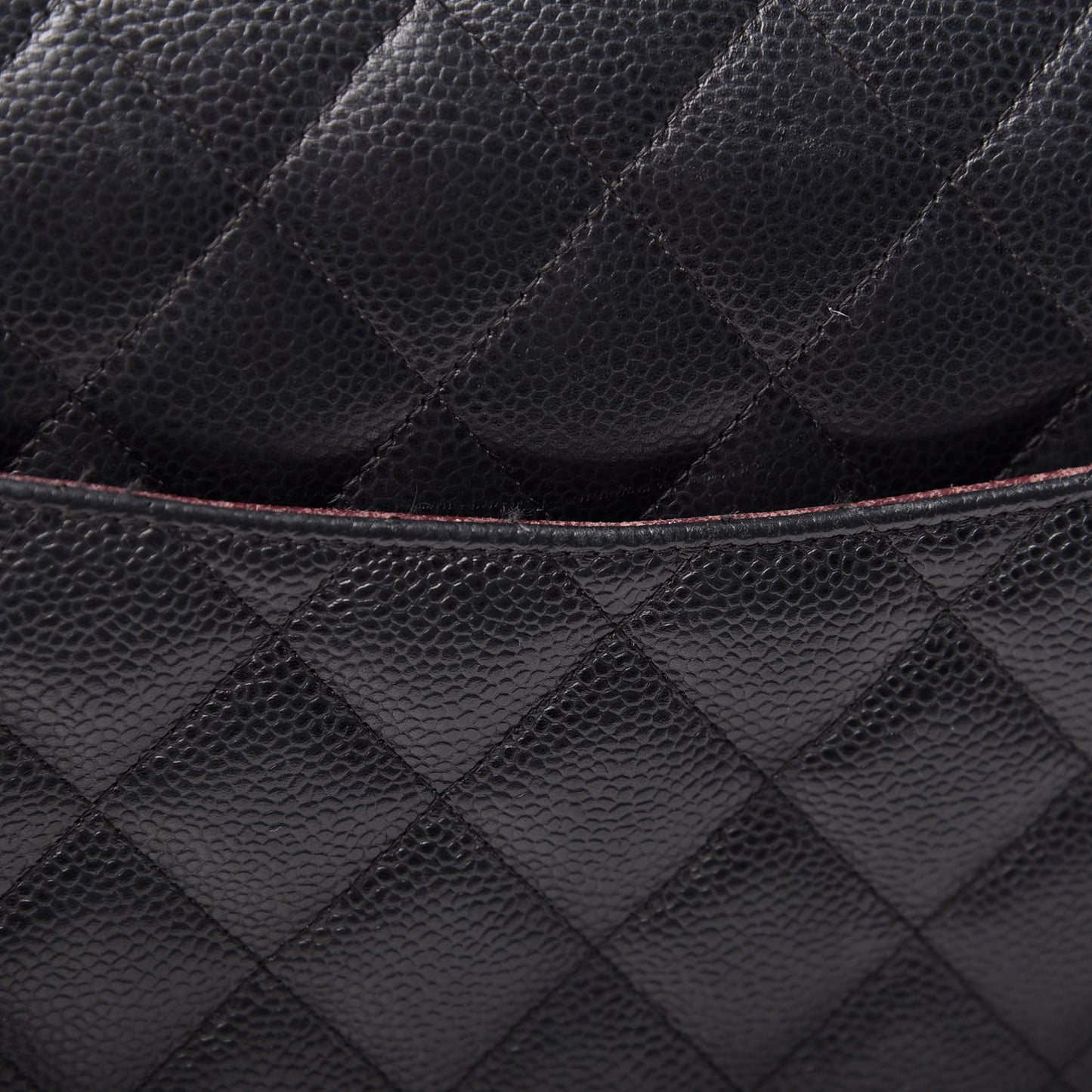 Caviar Quilted Maxi Double Flap Black
