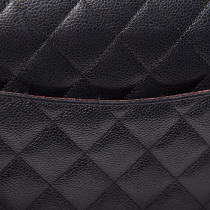 Chanel Caviar Quilted Maxi Double Flap Black 10 of 22