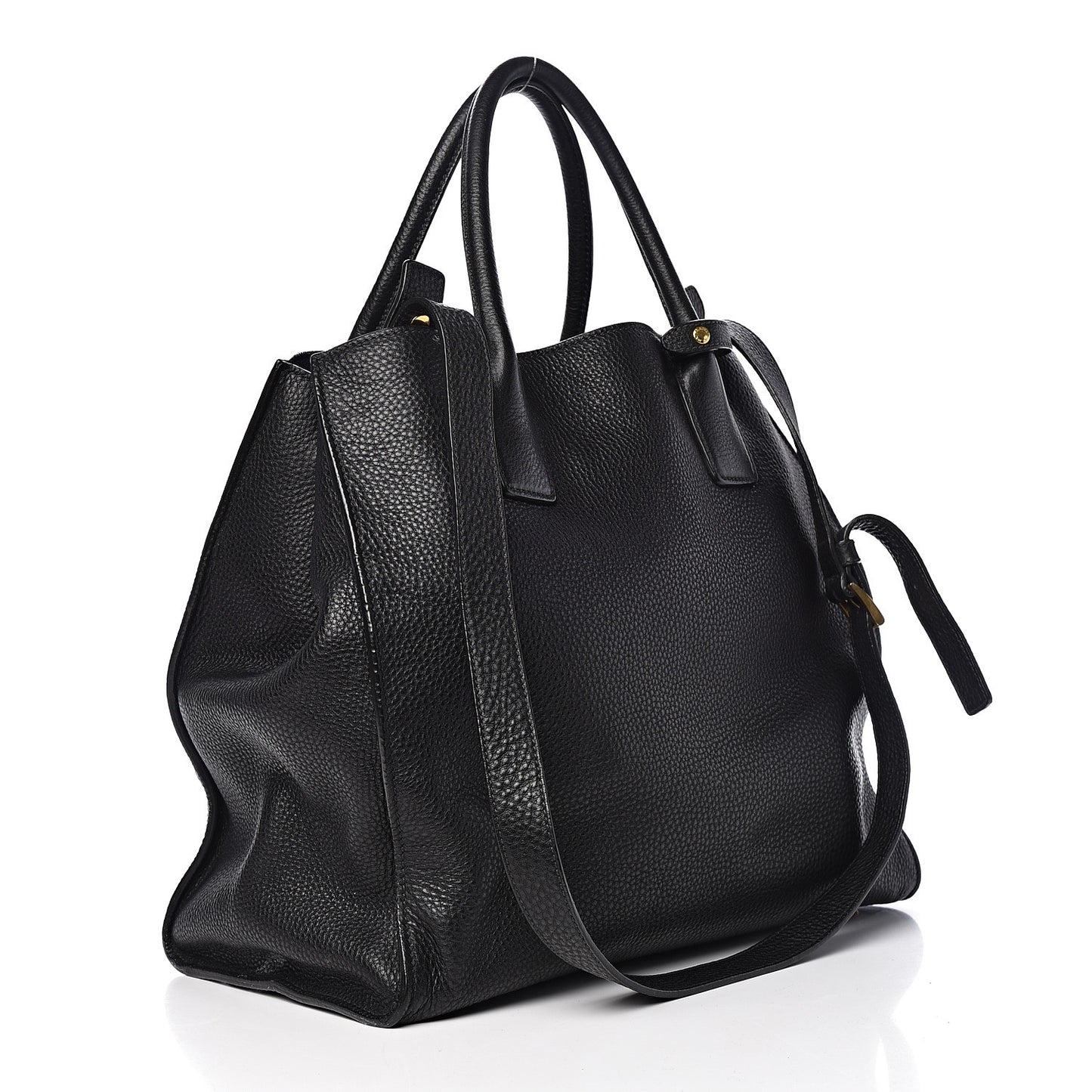 Vitello Daino Tote Black