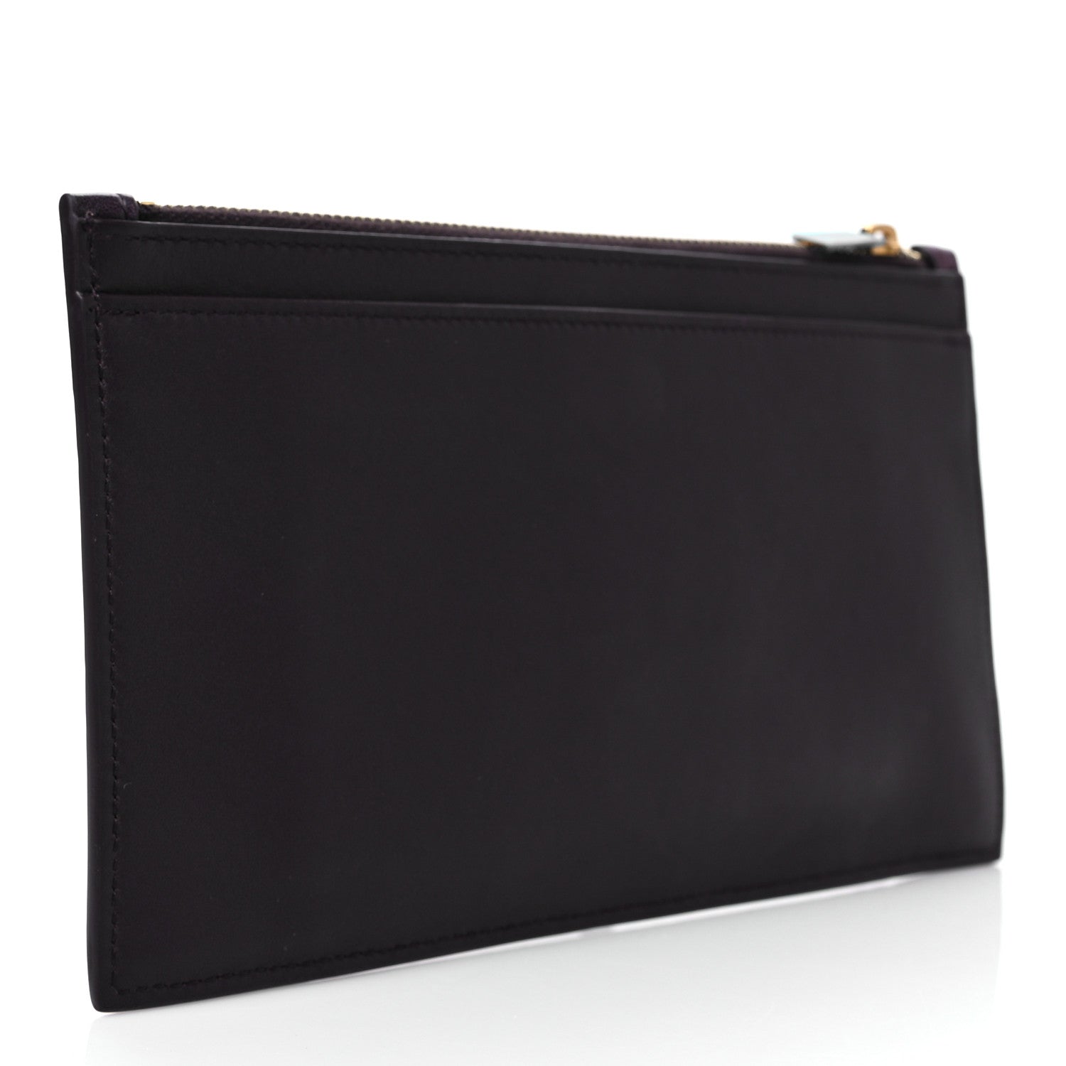 Saint Laurent Lambskin Heart Embossed Monogram Bill Pouch Vintage Cognac 3 of 7