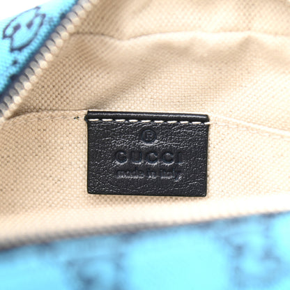 Gucci Monogram Multicolor Matelasse Diagonal Small GG Marmont Chain Shoulder Bag Light Blue 6 of 10