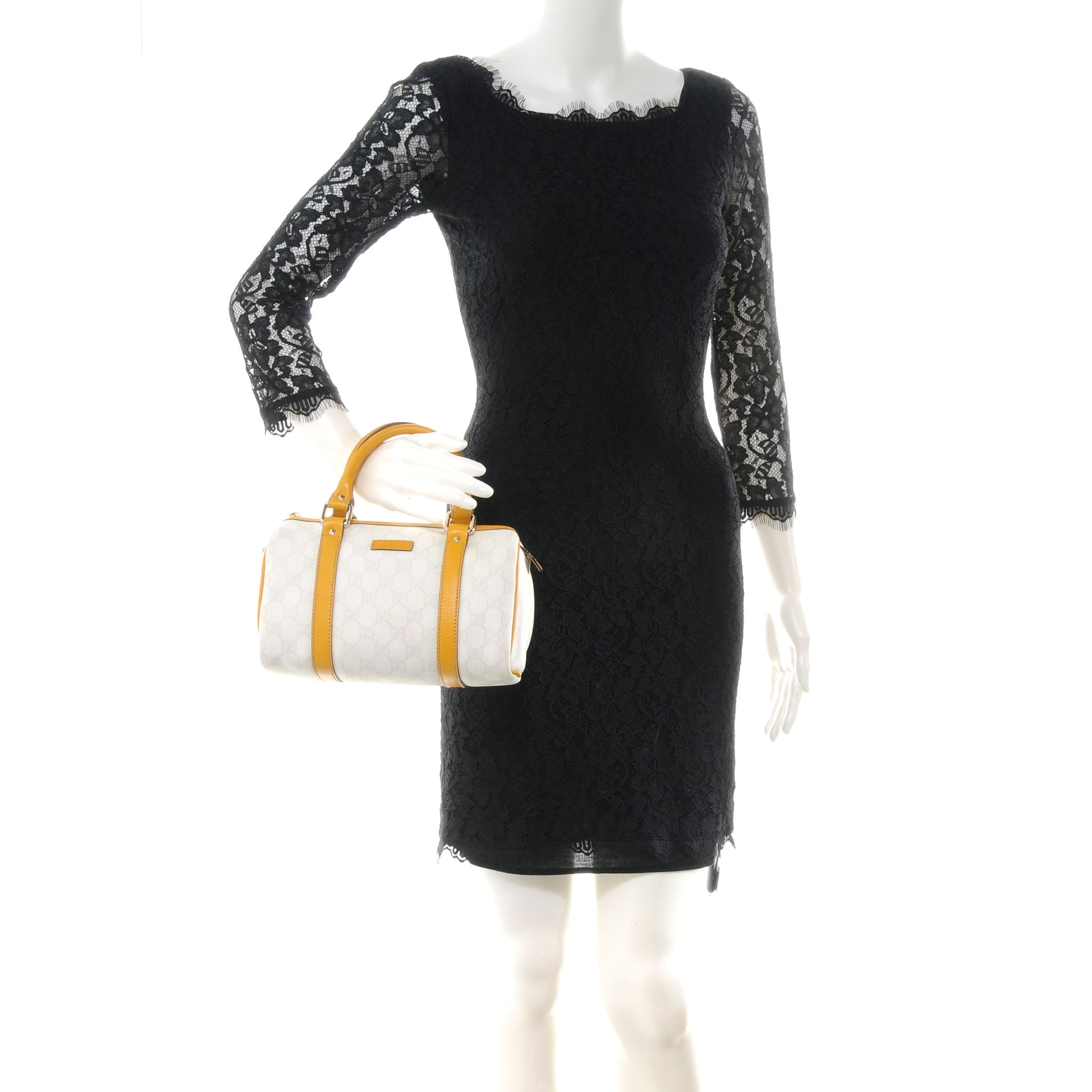 Gucci Monogram Small Boston Yellow 2 of 7