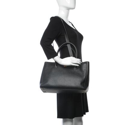 Chanel Calfskin Cerf Shopper Tote Black 2 of 8