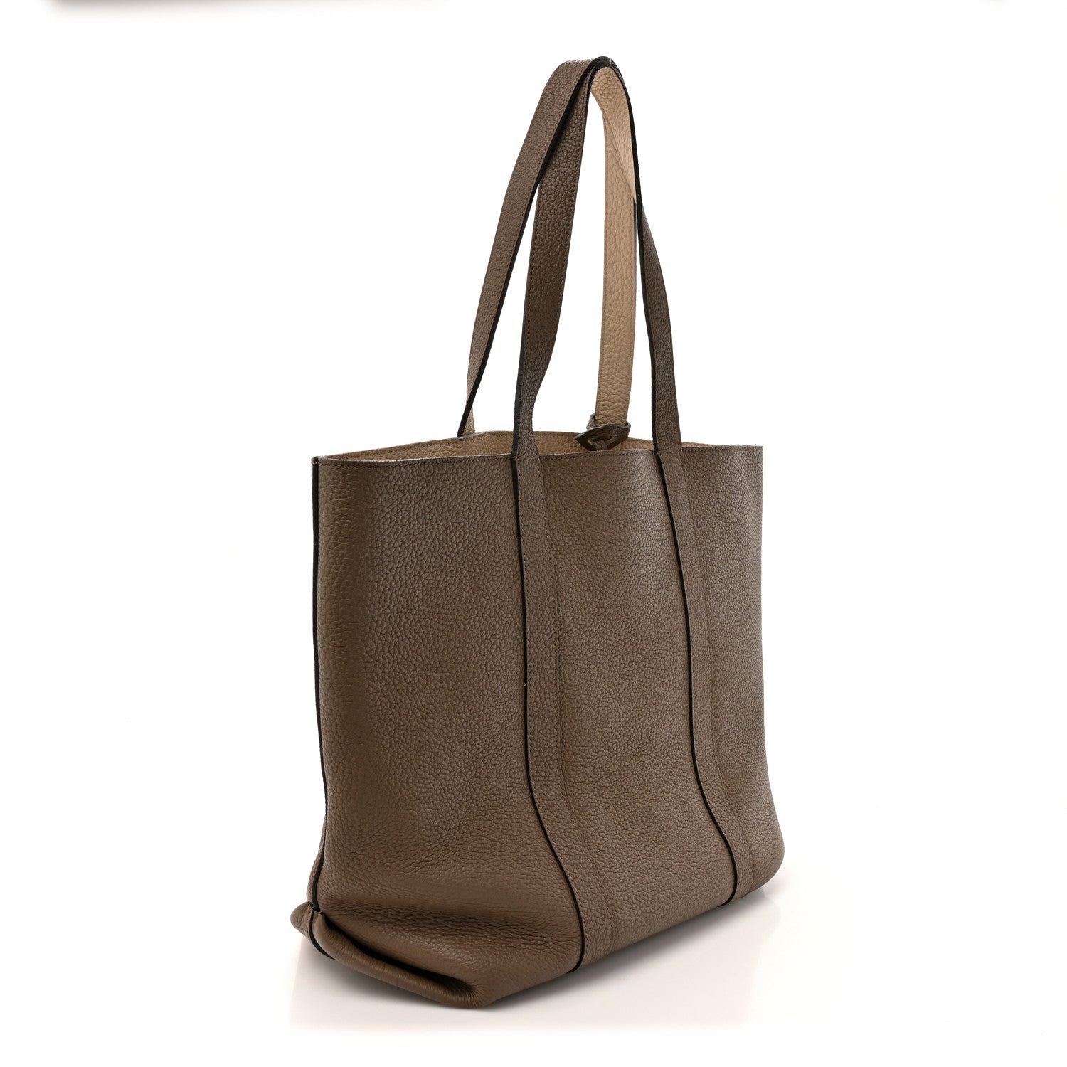 Moynat Taurillon Duo Cabas MM Tote Taupe 4 of 11