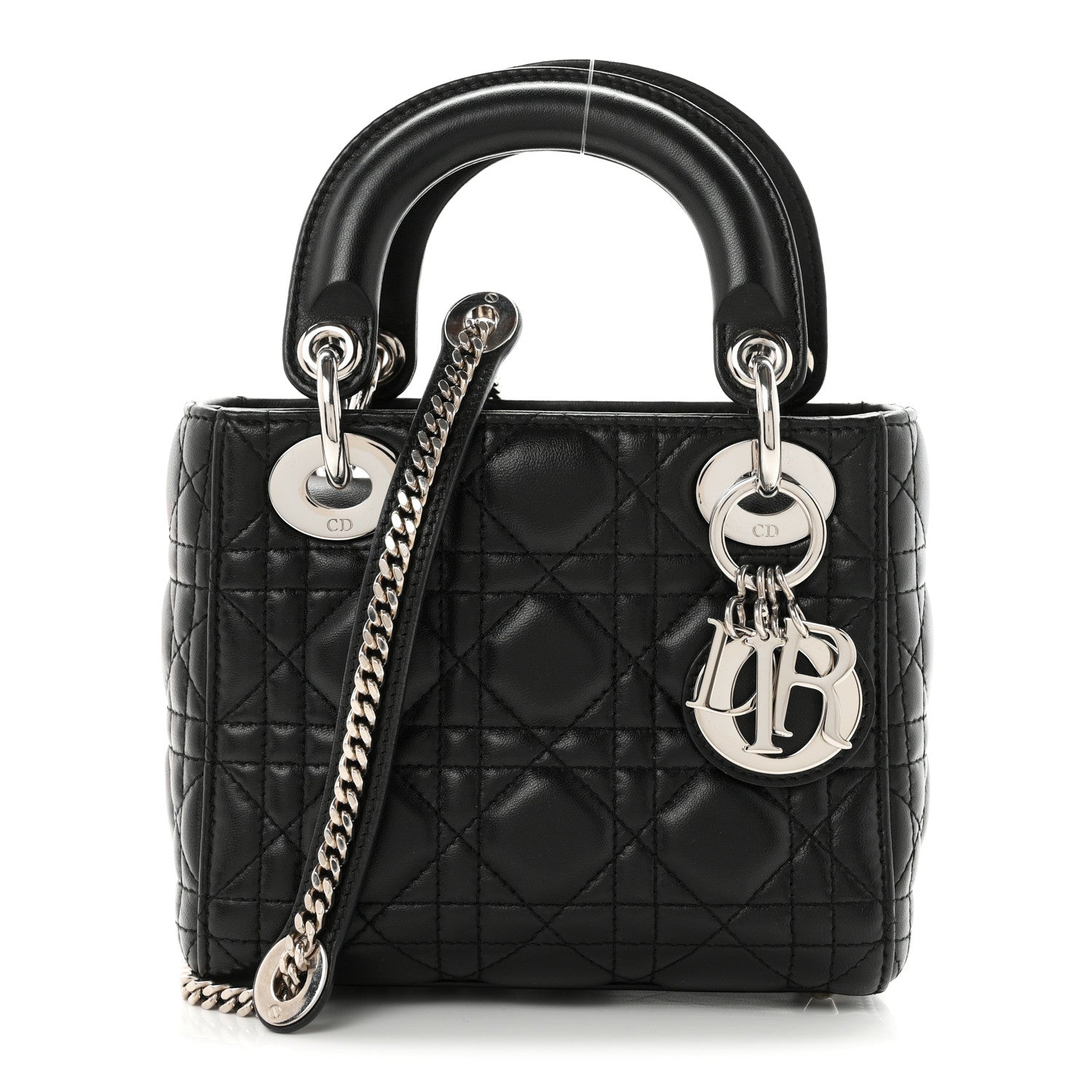 Christian Dior Lambskin Cannage Mini Lady Dior Black 1 of 10