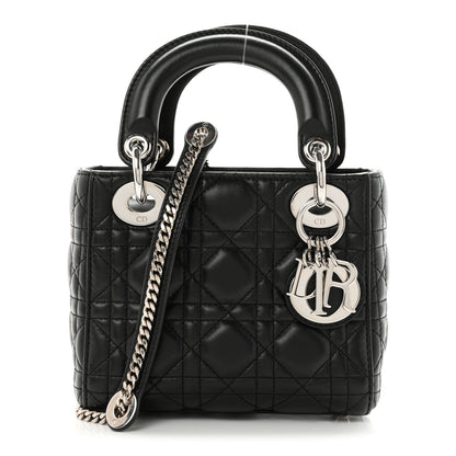 Christian Dior Lambskin Cannage Mini Lady Dior Black 1 of 10