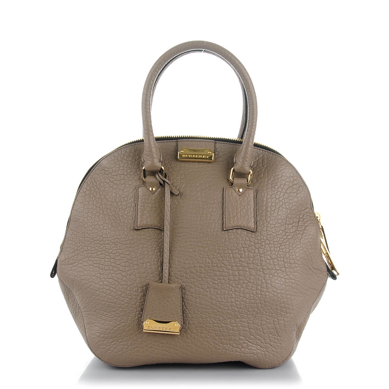 Burberry Heritage Grain Medium Orchard Bowling Bag Pale Taupe 1 of 8