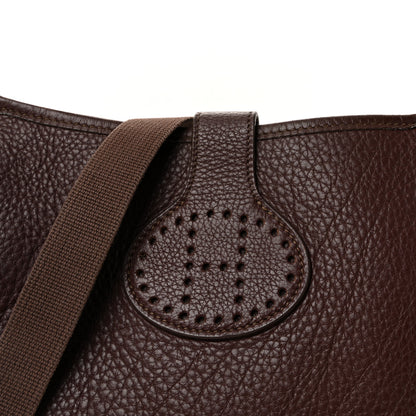 Hermes Togo Rodeo Shoulder Bag Chocolate 12 of 17