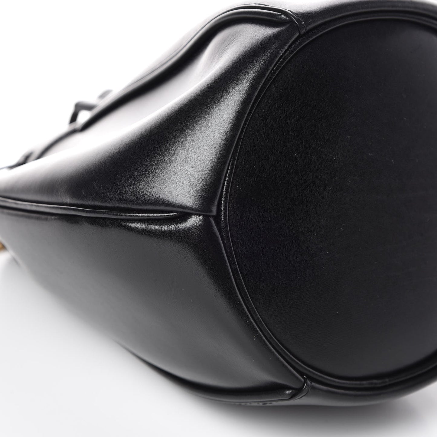 Smooth Calfskin Small Talitha Bucket Bag Black