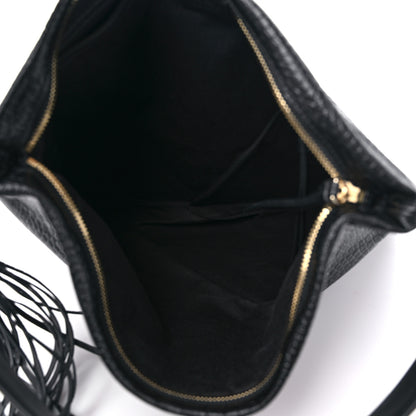 Jimmy Choo Crocodile Embossed Hobo Bag Black 5 of 8