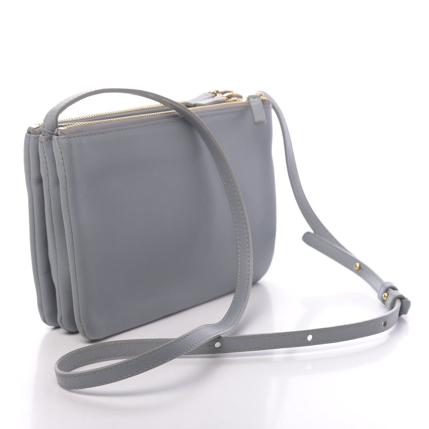 Lambskin Small Trio Crossbody Bag Storm