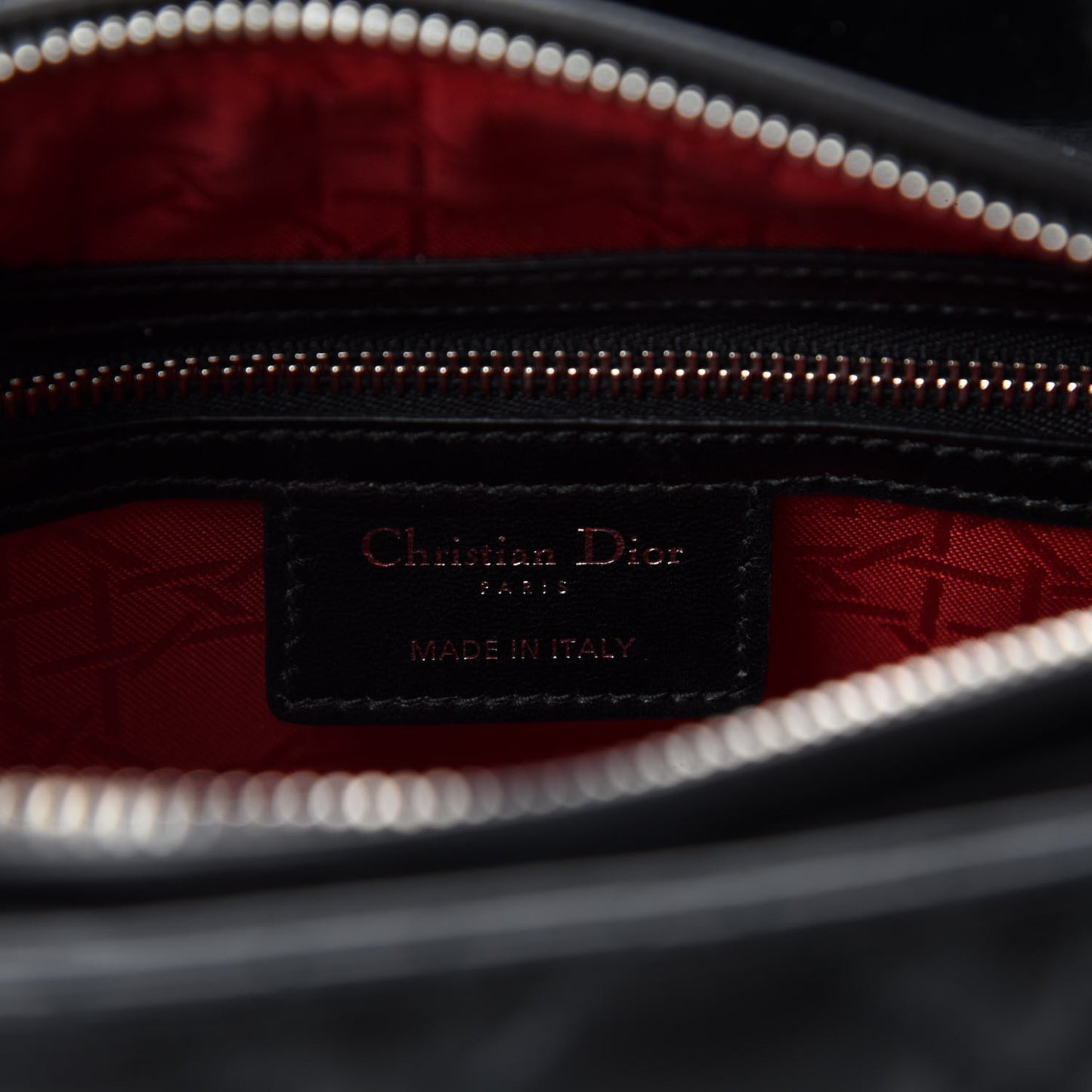 Lambskin Cannage Medium Lady Dior Black