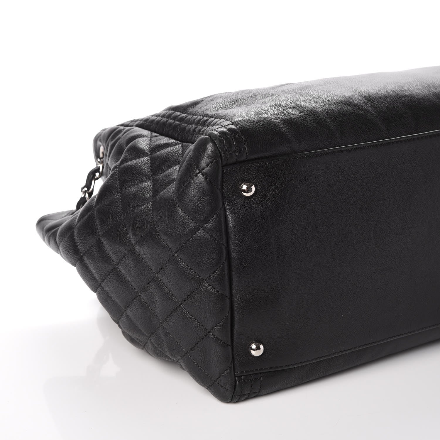 Chanel Calfskin Coco Bengal Open Accordion Tote Black 8 of 9