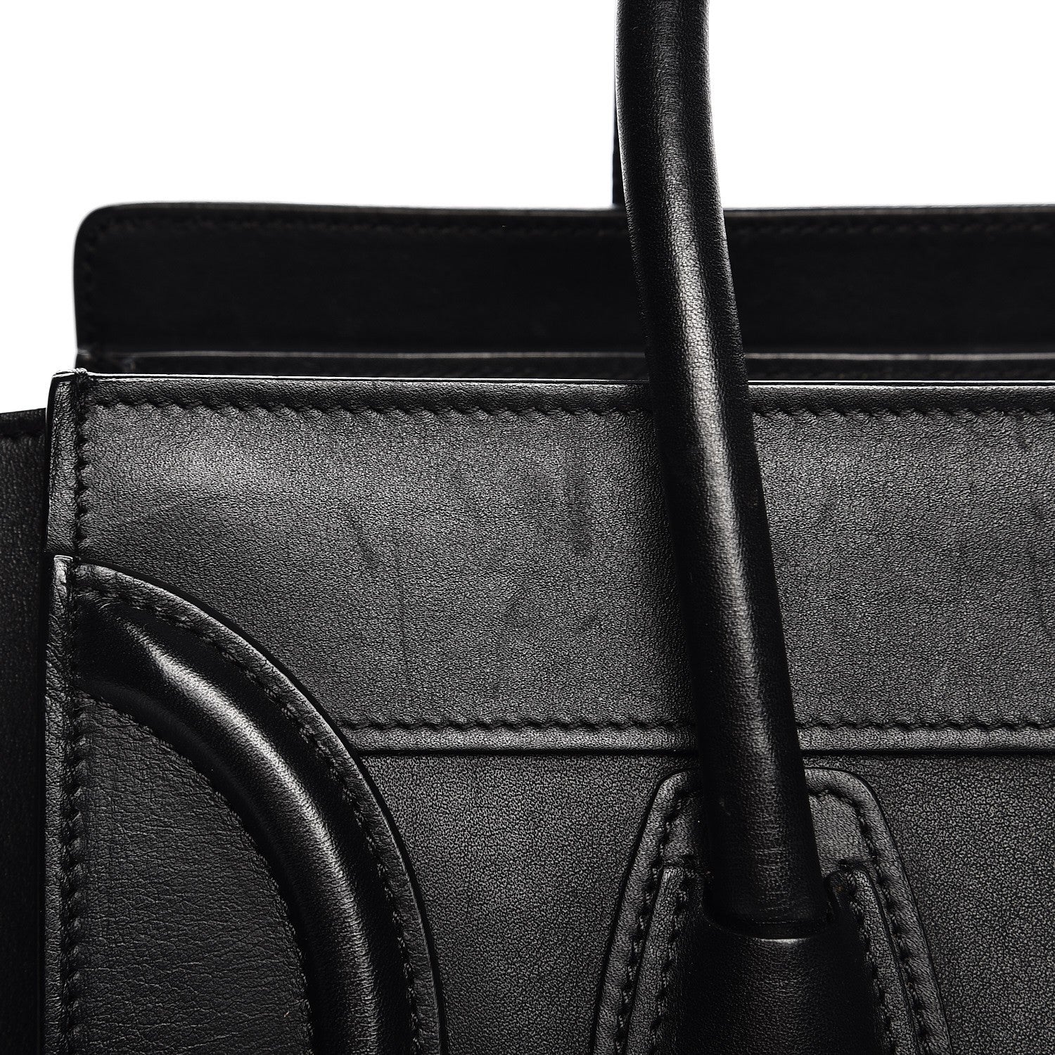 Celine Smooth Calfskin Micro Luggage Black 7 of 16