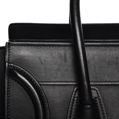 Celine Smooth Calfskin Micro Luggage Black 7 of 16