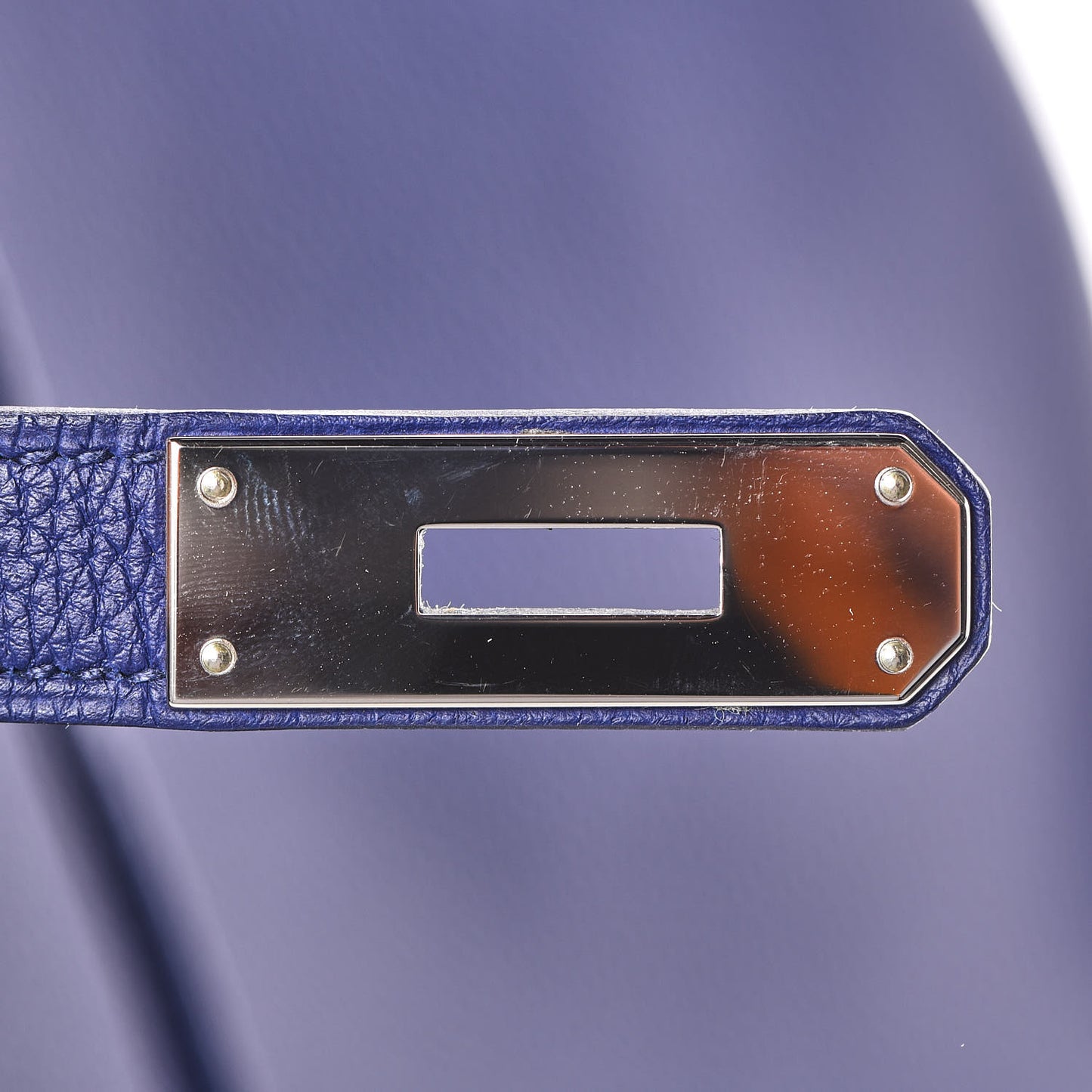 Togo Swift Officier Birkin 40 Bleu Encre Bordeaux