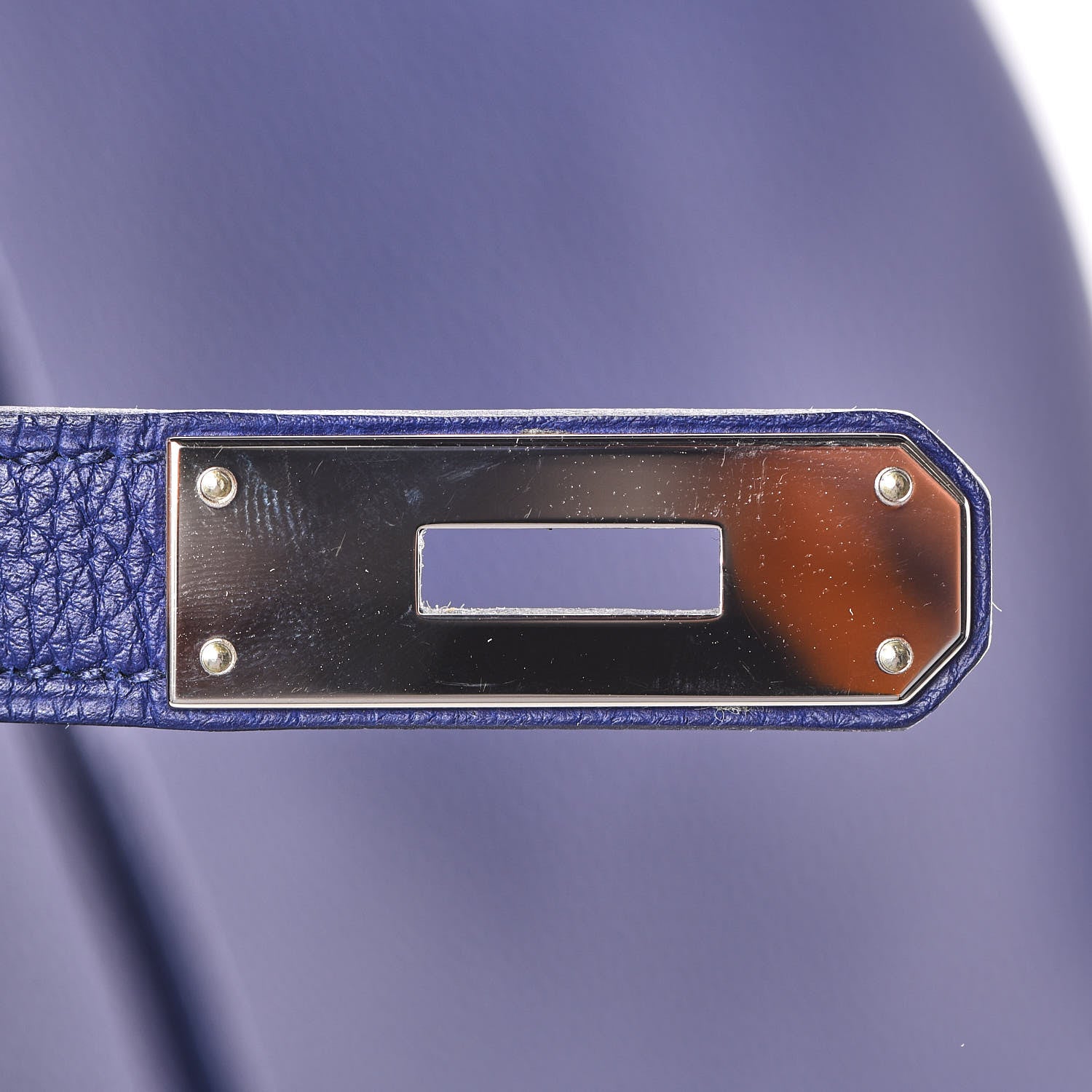 Hermes Togo Swift Officier Birkin 40 Bleu Encre Bordeaux 25 of 35