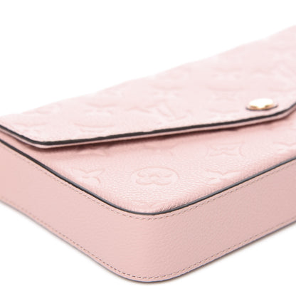Louis Vuitton Empreinte Pochette Felicie Chain Wallet Rose Poudre 10 of 11