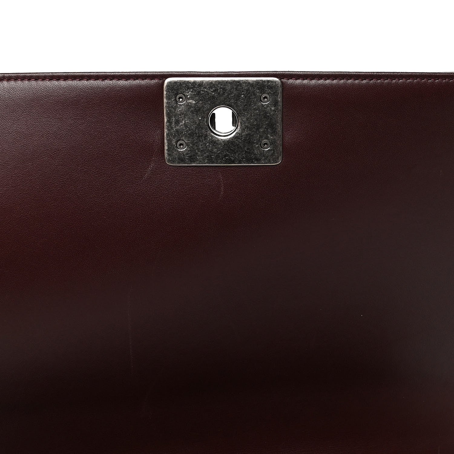 Chanel Calfskin Chevron Quilted New Medium Boy Flap Burgundy 5 of 5
