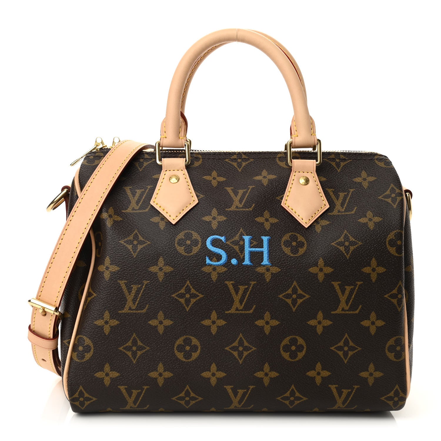 Louis Vuitton Monogram My LV Heritage Speedy Bandouliere 25 Blue Clair Blue De France 1 of 9