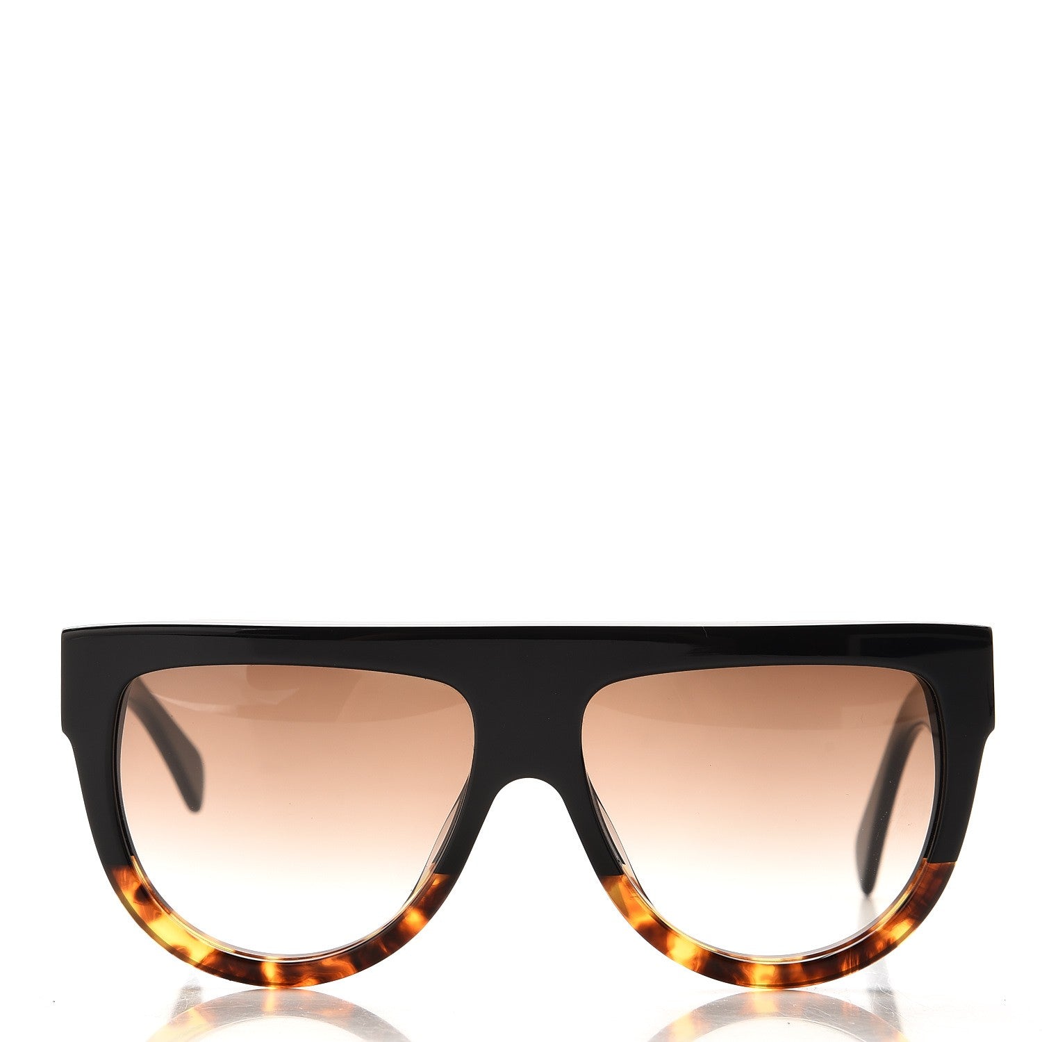 Celine Shadow Sunglasses CL 41026/S Black Havana 2 of 7