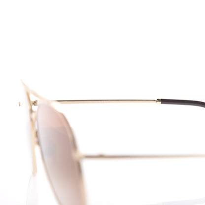 Chanel Aviator Metallic Pilot Sunglasses 4231 Gold 6 of 7