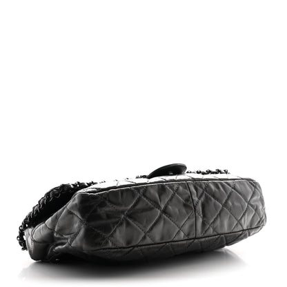 Chanel Metallic Calfskin Quilted Medium Chain Me Flap Grey 4 of 10