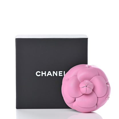 Chanel Lambskin Camellia Brooch Pink 5 of 5