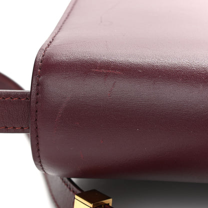 Celine Box Calfskin Medium Classic Box Flap Bag Burgundy 10 of 13