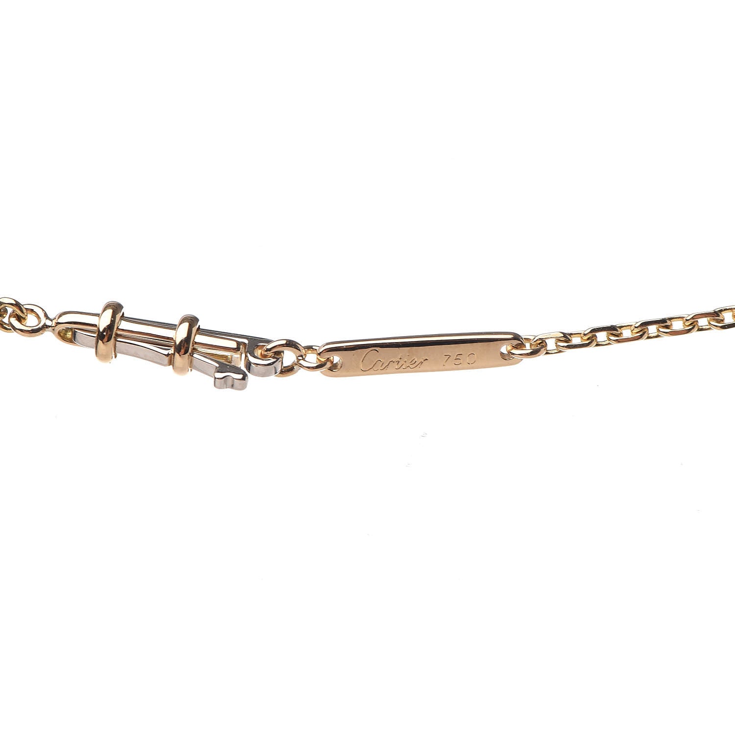 Cartier 18K Yellow Gold Diamond .25ct Solitaire 1895 Pendant Necklace 5 of 6